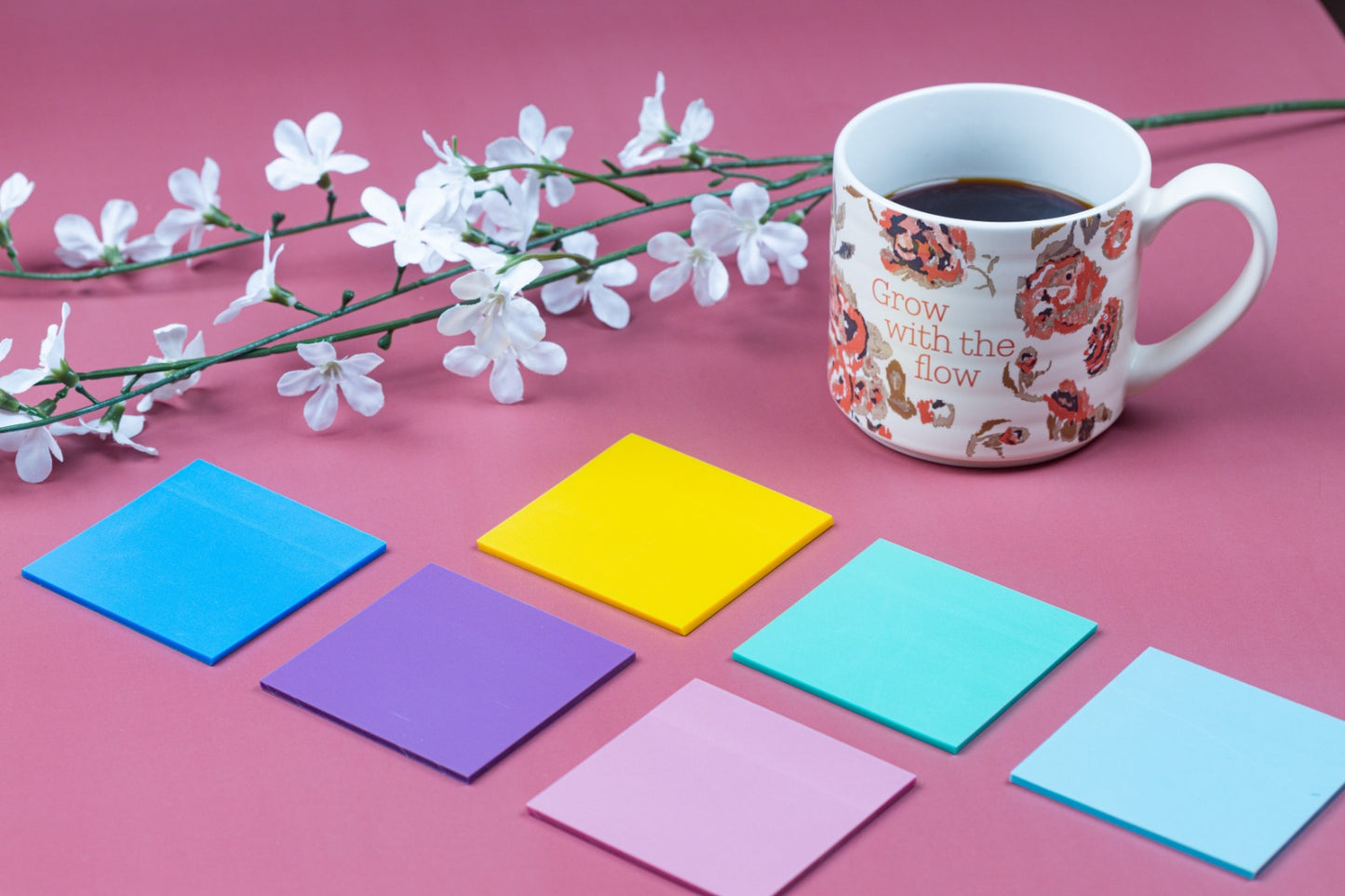 Floral Sticky Notes, 3X3, 12 Pads, 696 Sheets, Bible Sticky Notes, Cute  Stic